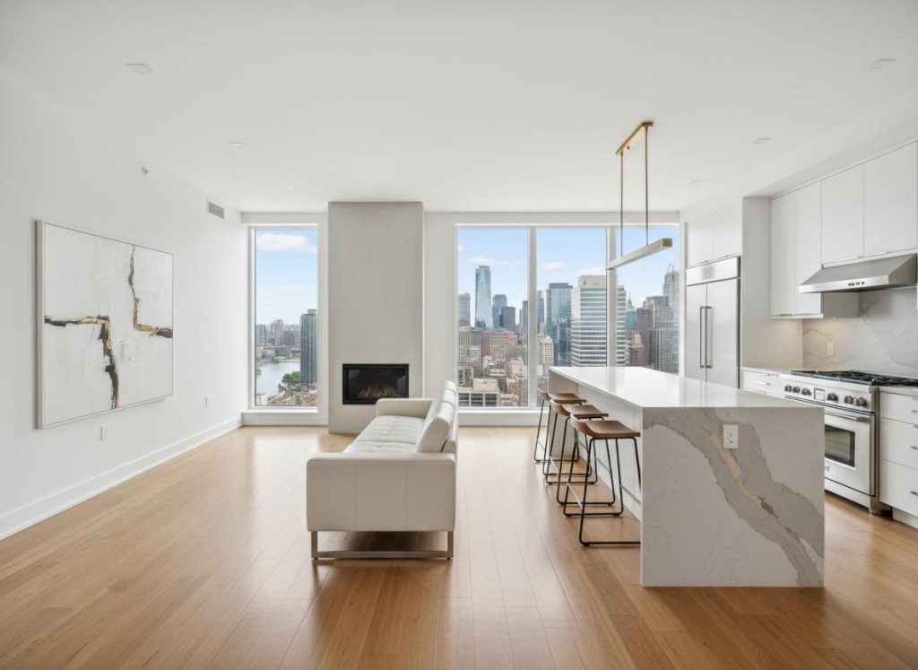 Apartment post-construction cleaning interior unit